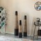 Tall Handcrafted Brown Ceramic Floor Vase - Waterproof Cylinder-Shaped Freestanding Vase, Ideal for Tall Floral Arrangements and as a Standalone Piece